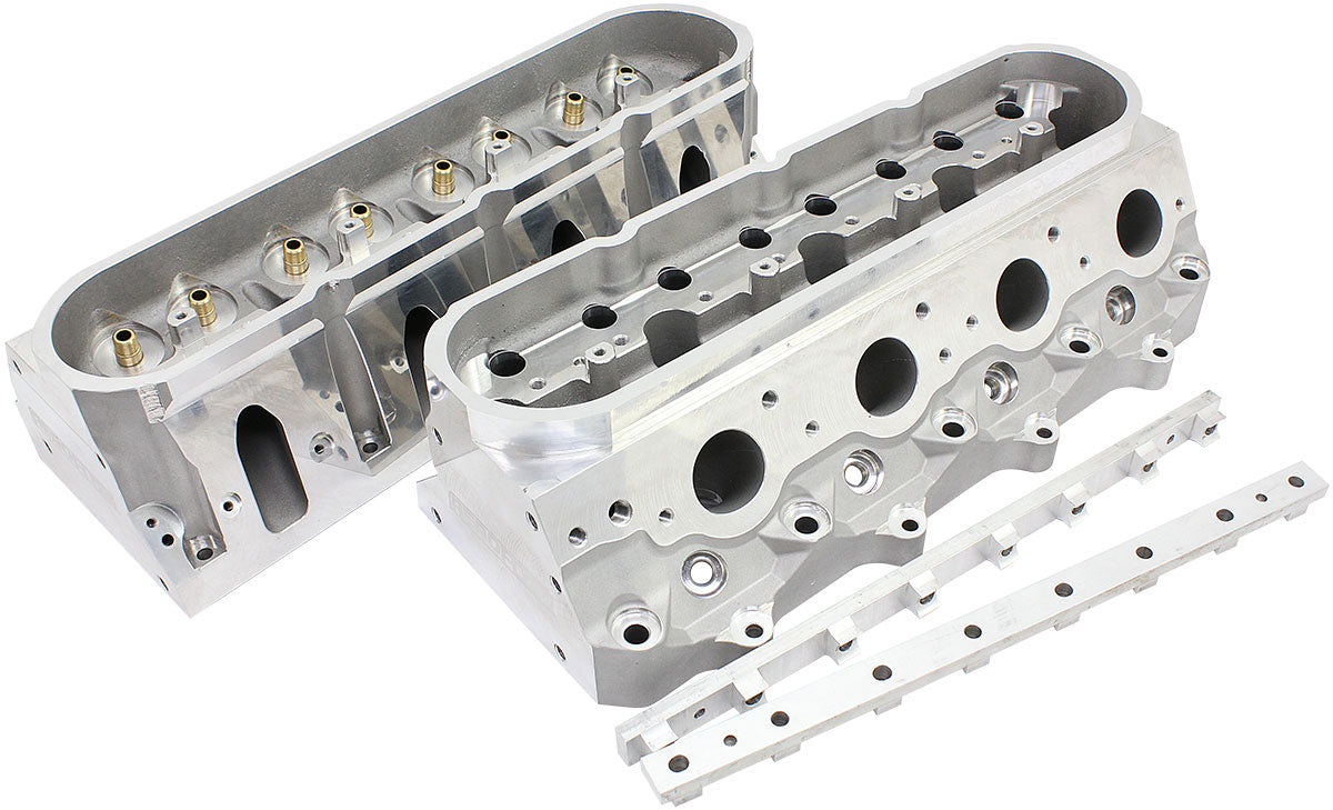 AF95-0406 - GM LS 240cc ALUMIN HEADS BARE 68cc SUIT 3.90" BORE 6 BOLT RECTANGLE PORT AF 95-0406