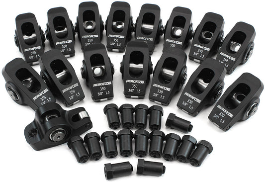 AF95-1100 - SBC ROCKER ARMS 3/8" STUD 1.5 RATIO 350 ALLOY 2024 ROLLER 16