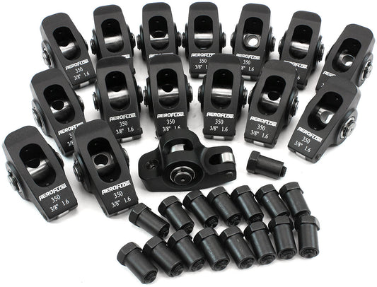 AF95-1102 - SBC ROCKER ARMS 3/8" STUD 1.6 RATIO 350 ALLOY 2024 ROLLER 16