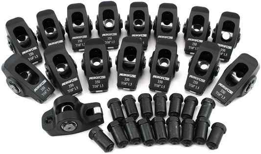 AF95-1105 - SBC ROCKER ARMS 7/16" STUD 1.5RATIO 350 ALLOY 2024 ROLLER 16