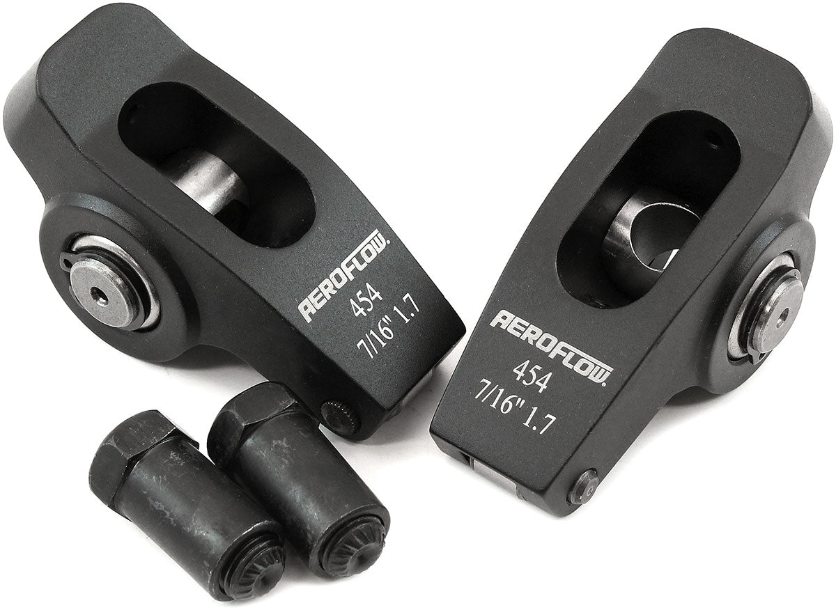 AF95-1115-2 - BBC ROCKER ARMS 7/16" STUD 1.7RATIO 454 ALLOY 2024 ROLLER PAIR Aeroflow - AF 95-1115-2