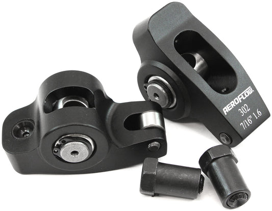 AF95-1122-2 - SBF ROCKER ARMS 7/16" STUD 1.6RATIO WINDSOR 302 351 ROLLER ALLOY Aeroflow - AF 95-1122-2