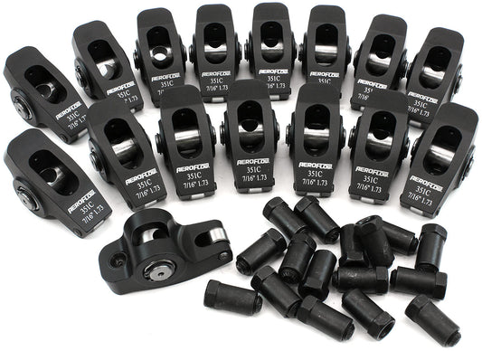 AF95-1128 - FORD CLEVELAND 351 ROCKER ARMS7/16" STUD 1.73 RATIO ROLLER ALLOY Aeroflow - AF 95-1128