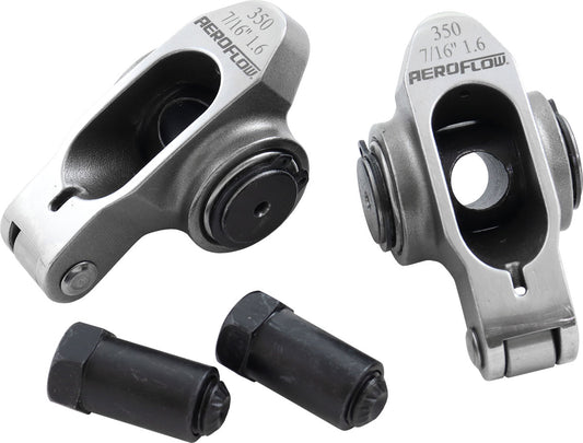 AF95-1207-2 - SBC S/S ROCKER ARMS 7/16" STUD1.60 RATIO 350 STAINLES ROLLER2 Aeroflow - AF 95-1207-2