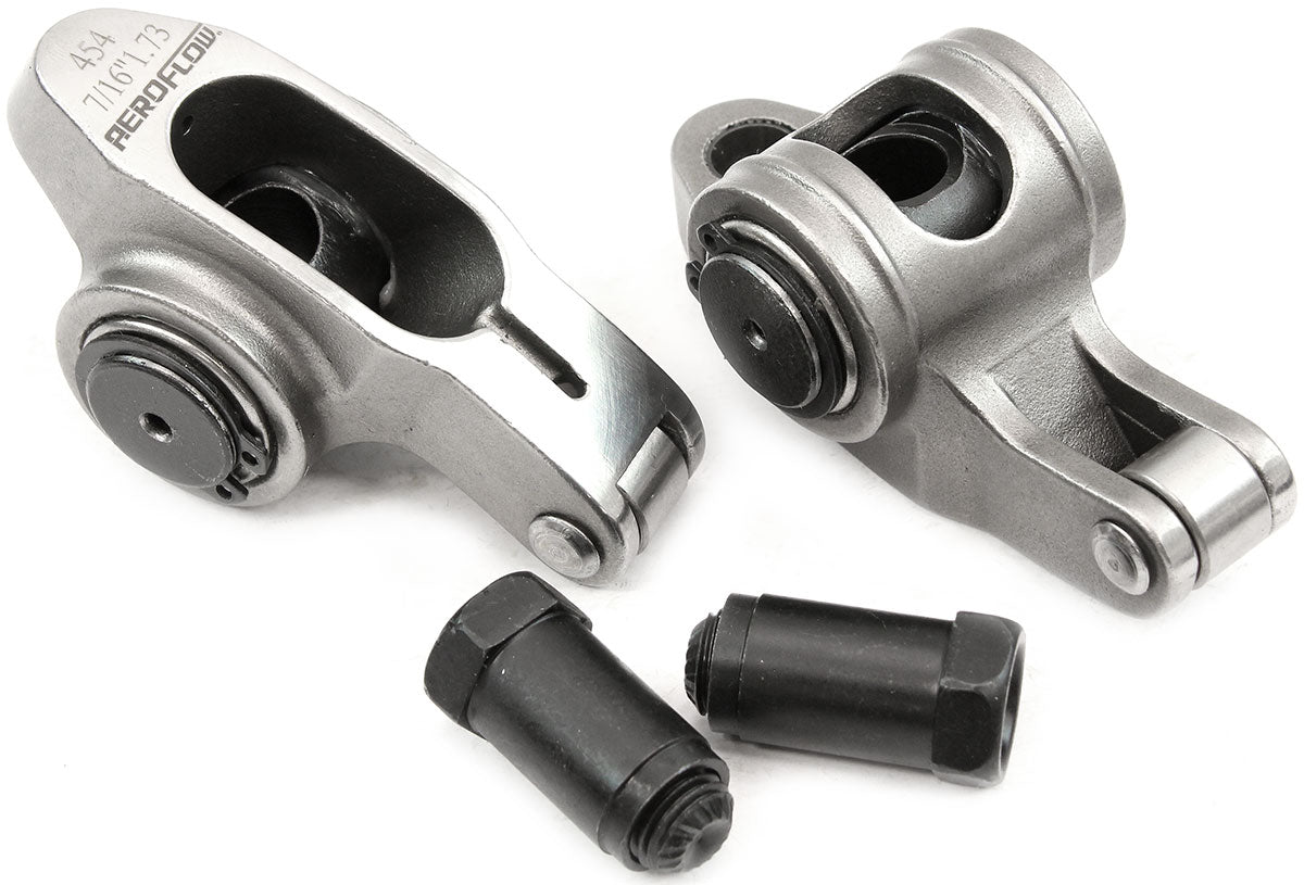 AF95-1216-2 - BBC S/S ROCKER ARMS 7/16" STUD1.73 RATIO 454 STAINLES ROLLER2 Aeroflow - AF 95-1216-2