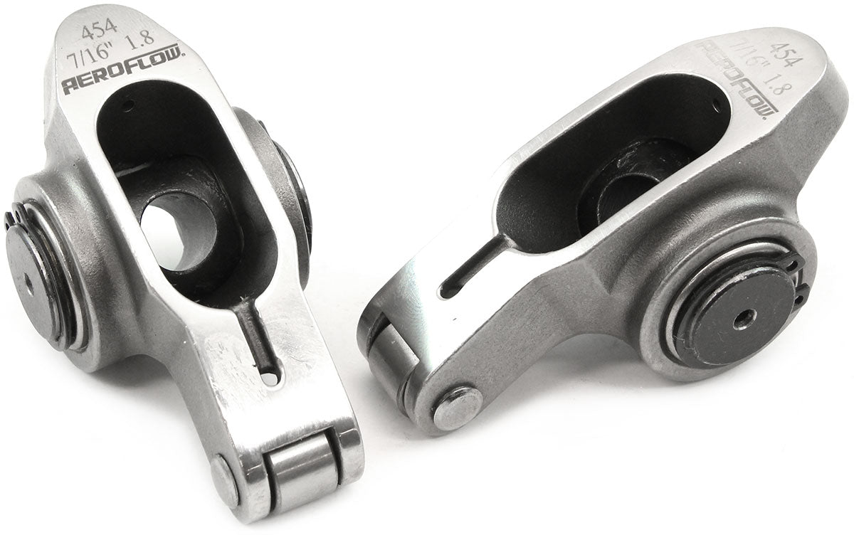 AF95-1217-2 - BBC S/S ROCKER ARMS 7/16" STUD1.80 RATIO 454 STAINLES ROLLER2 Aeroflow - AF 95-1217-2