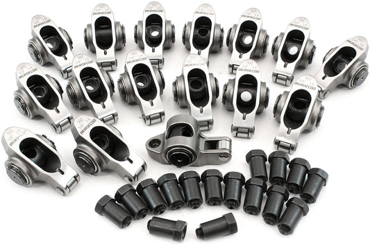 AF95-1220 - SBF S/S ROCKER ARMS 3/8" STUD 1.60 WINDSOR 302 351 ROLLER 16STAINLESS Aeroflow AF 95-1220