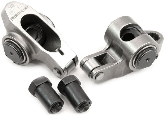 AF95-1221-2 - SBF S/S ROCKER ARMS 3/8" STUD 1.70 WINDSOR 302 351 ROLLER 2 STAINLESS Aeroflow 95-1221-2