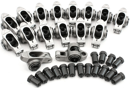 AF95-1221 - SBF S/S ROCKER ARMS 3/8" STUD 1.70 WINDSOR 302 351 ROLLER 16STAINLESS Aeroflow AF 95-1221