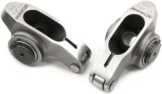 AF95-1229-2 - FORD CLEVELAND S/S ROCKER ARM 7/16" STUD 1.80 351C ROLLER 2 STAINLESS Aeroflow 95-1229-2