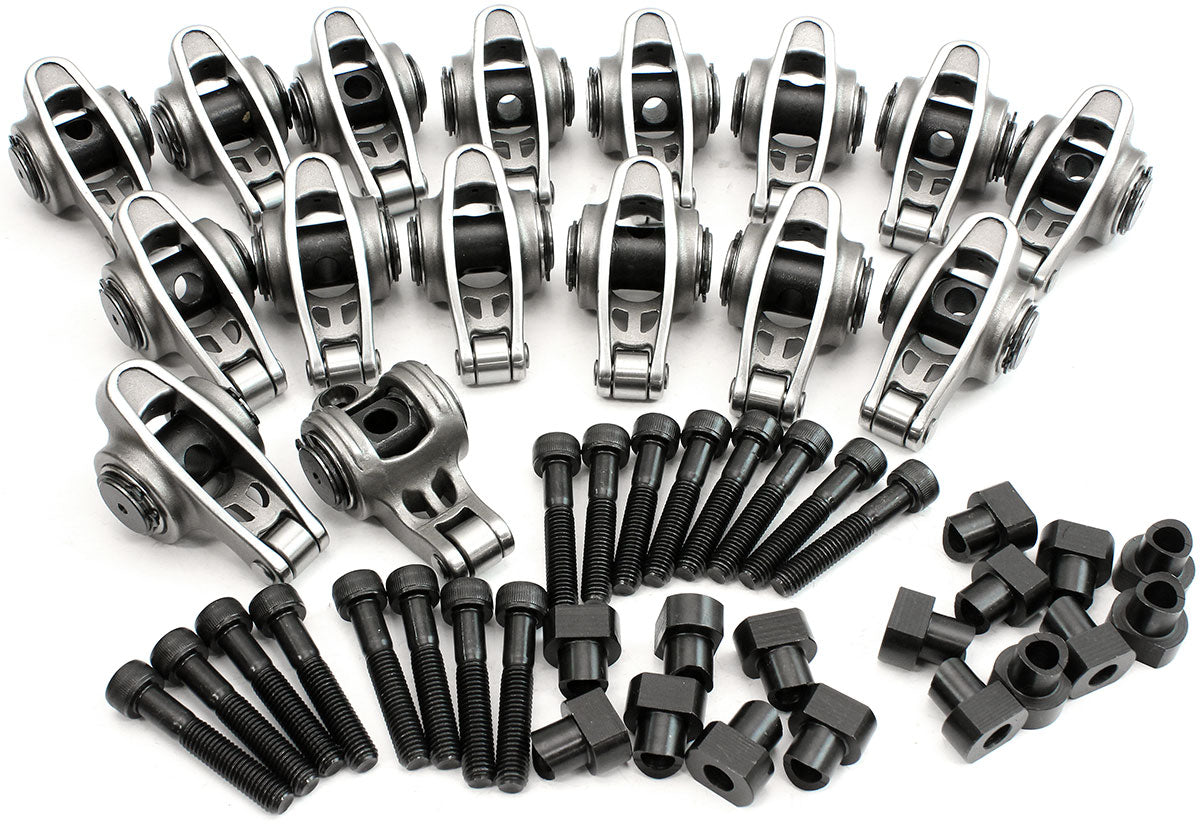 AF95-1235 - GM LS1 S/S ROCKER ARM M8 STUD 1.7 RATIO CATHEDRAL ROLLER LS2STAINLESS Aeroflow AF 95-1235