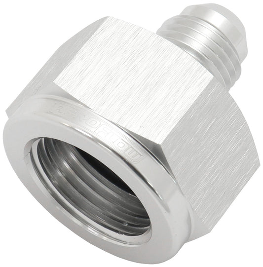 AF950-06-04S - FEMALE REDUCER -6AN TO -4AN SILVER REDUCER FEMALE TO MALE