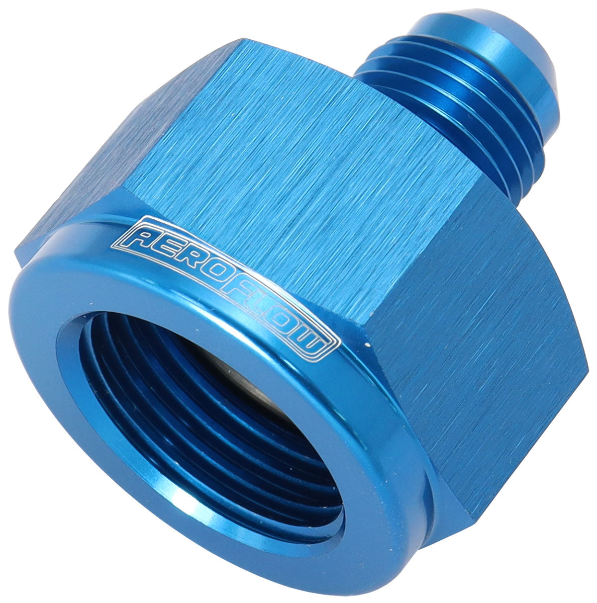 AF950-08-04 - FEMALE REDUCER -8AN TO -4AN BLUE REDUCER FEMALE TO MALE