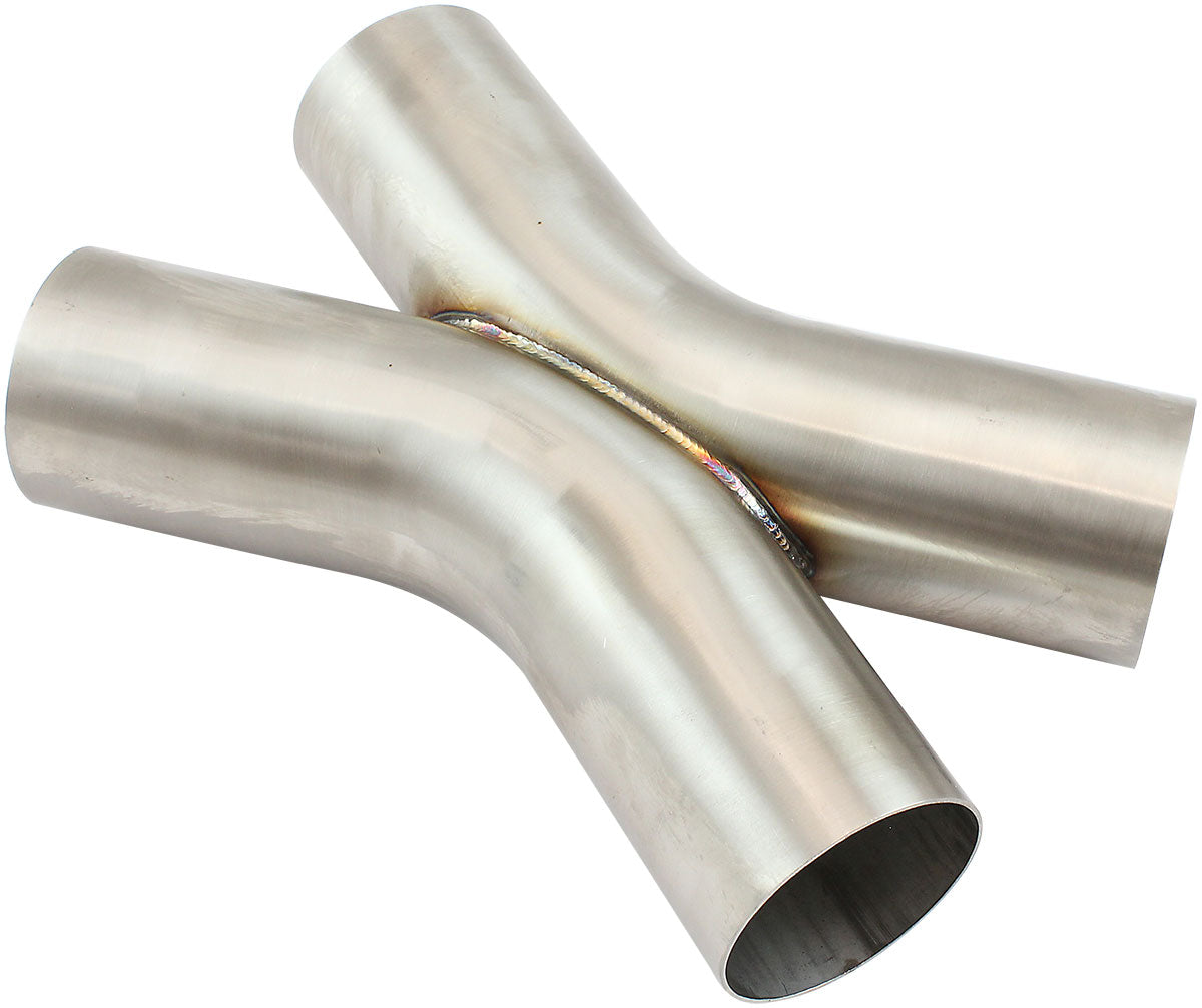 AF9508-3000 - 3" O.D EXHAUST X PIPE 45 DEG BENDS 304 STAINLESS STEEL
