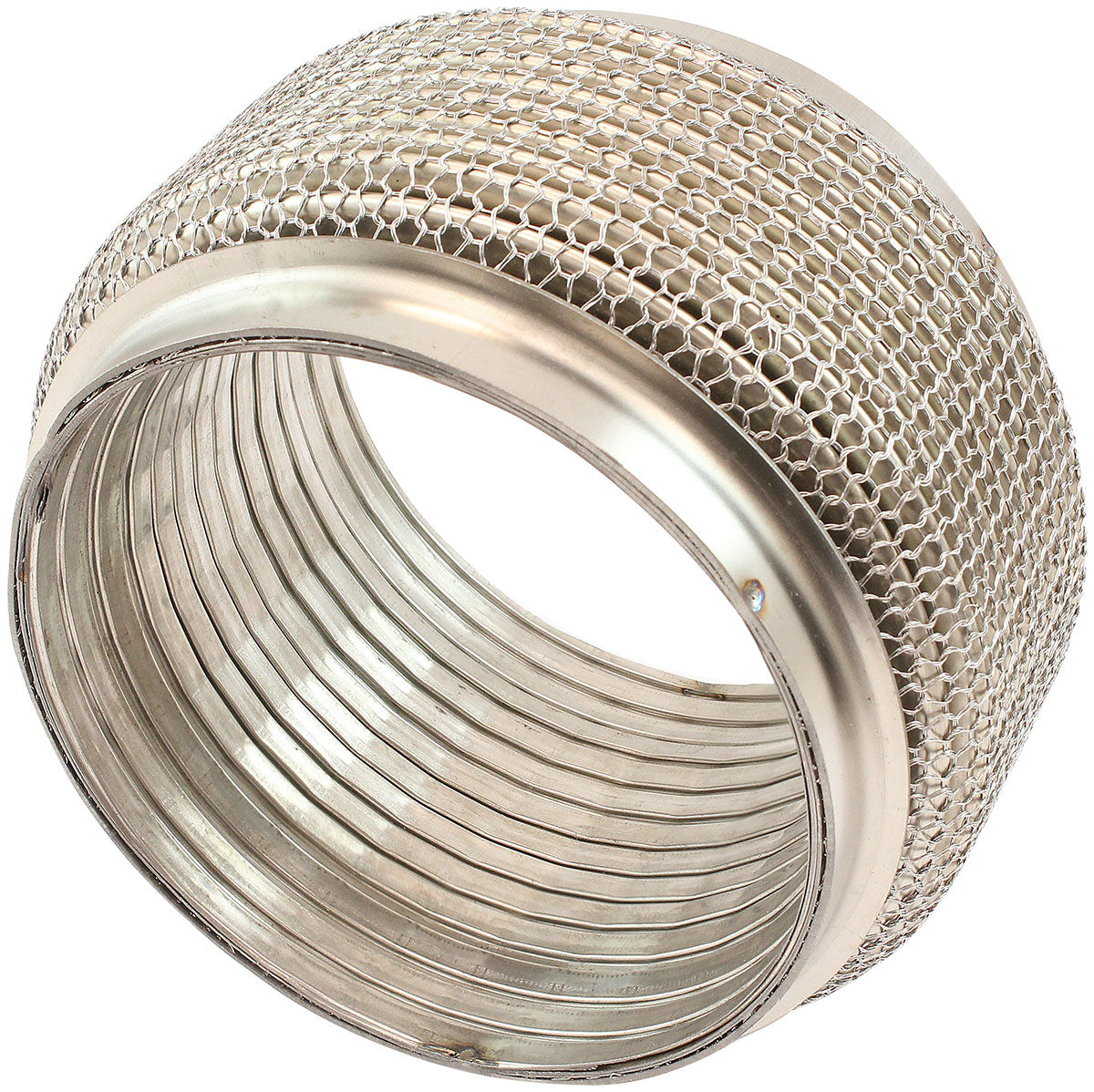AF9512-5000 - 5" I.D EXHAUST MESH FLEX PIPE JOINT 4" LONG 304 S/STEEL