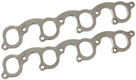 AF9551-1007 - Ford 302-351C header flanges 1-3/4" oval port PAIR
