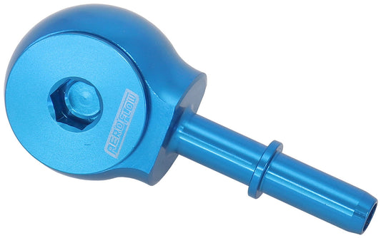 AF969-06-10 - SLIMLINE -10ORB TO 3/8" EFI PUSH ON 90 DEG TIGHT RADIUS BLUE Aeroflow - AF 969-06-10