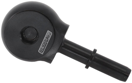 AF969-06-10BLK - SLIMLINE -10ORB TO 3/8" EFI PUSH ON 90 DEG TIGHT RADIUS BLACK Aeroflow - AF 969-06-10B