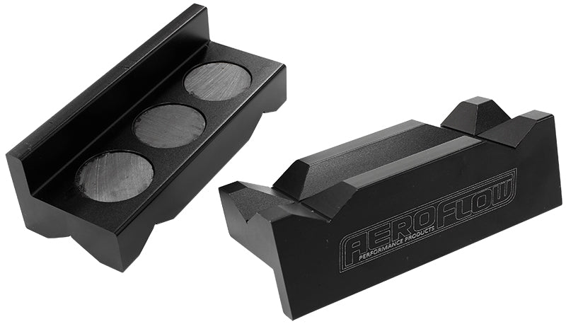 AF98-2001 - BILLET VICE SOFT JAWS ALLOY BLACK MAGNETIC BACK -6 to -10