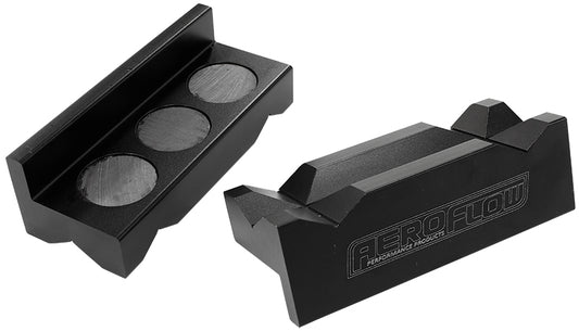 AF98-2001 - BILLET VICE SOFT JAWS ALLOY BLACK MAGNETIC BACK -6 to -10