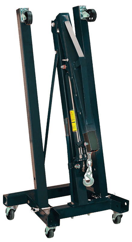 AF98-2042 - 2 TONNE ENGINE HOIST CRANE FOLDABLE BLACK HEAVY DUTY
