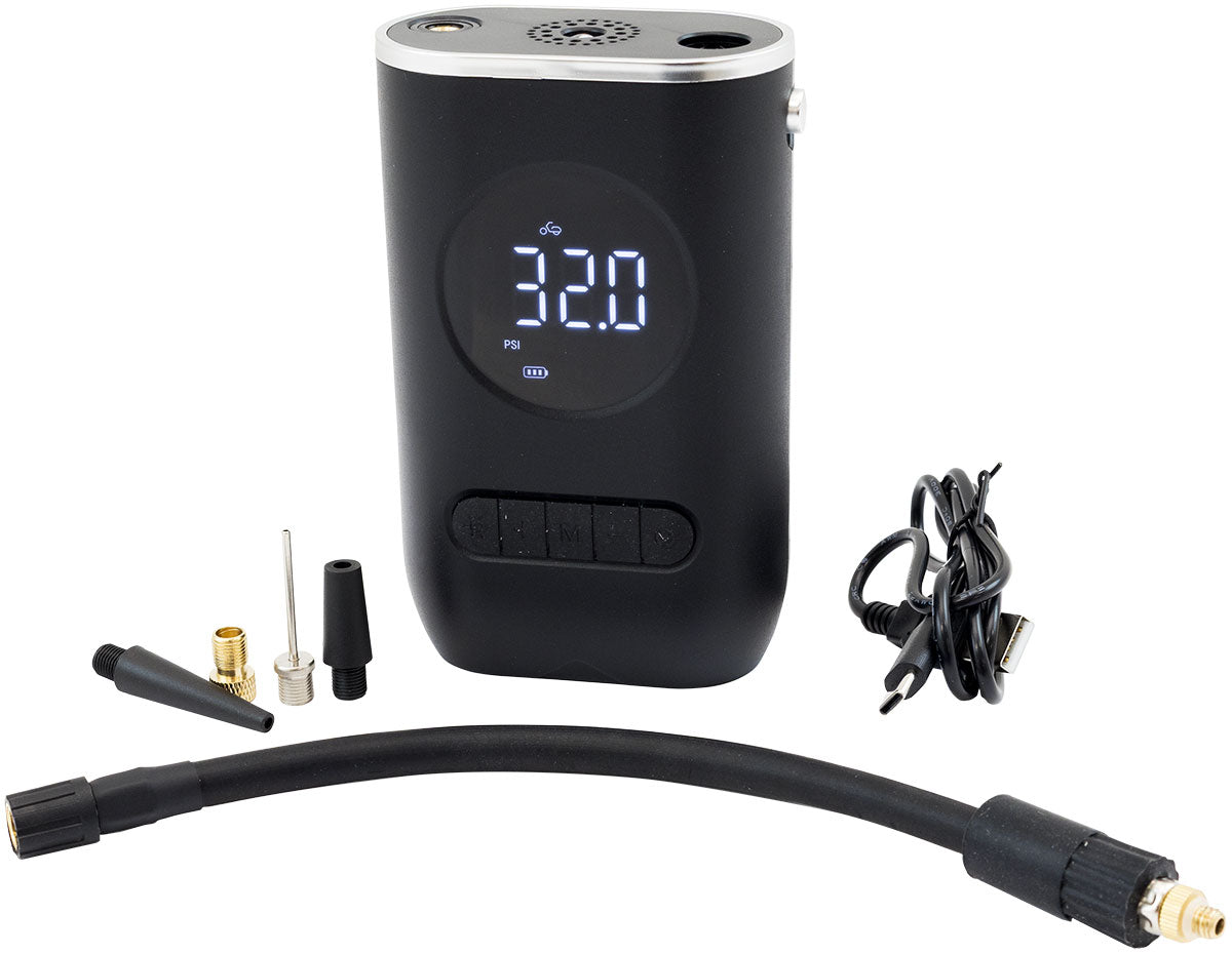 AF98-2215 - PORTABLE AIR COMPRESSOR TYRE INFLATOR BATTERY CAR BIKE