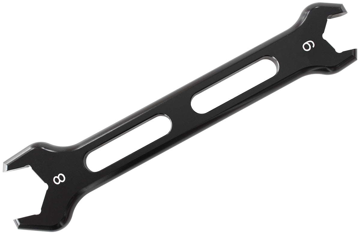 AF98-2244-1-8-6 - DOUBLE ENDED PRO SPANNER SINGLBLACK SPANNER -6AN TO -8AN