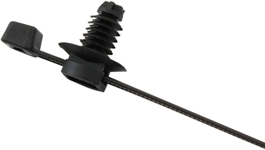 AF98-4822-100 - FIR TREE CABLE TIE 4.8x210mm 2PIECE 100 PACK BLACK ZIP TIES