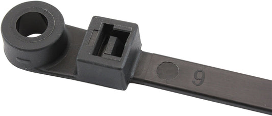 AF98-7640-25 - SCREW MOUNT CABLE TIES 7.6x400M6 25 PACK BLACK ZIP TIE PA66