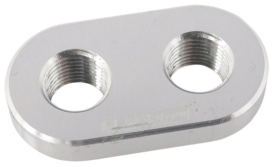 AF986-02-02 - WELD IN ALLOY PLATE 1/8" NPT x 2 PORTS VACUUM INTERCOOLER