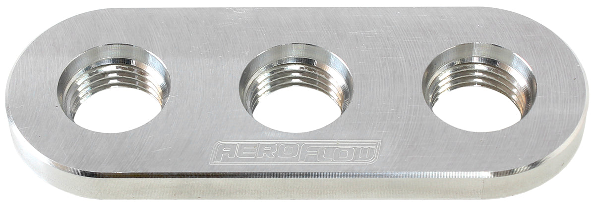 AF986-06 - WELD IN ALLOY PLATE -6 ORB PORTS FOR VACUUM INTERCOOLER