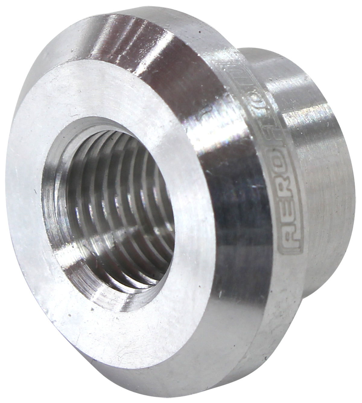 AF996-M10D - FEMALE WELD ON BUNG, M10x1.0 THREAD, ALUMINIUM