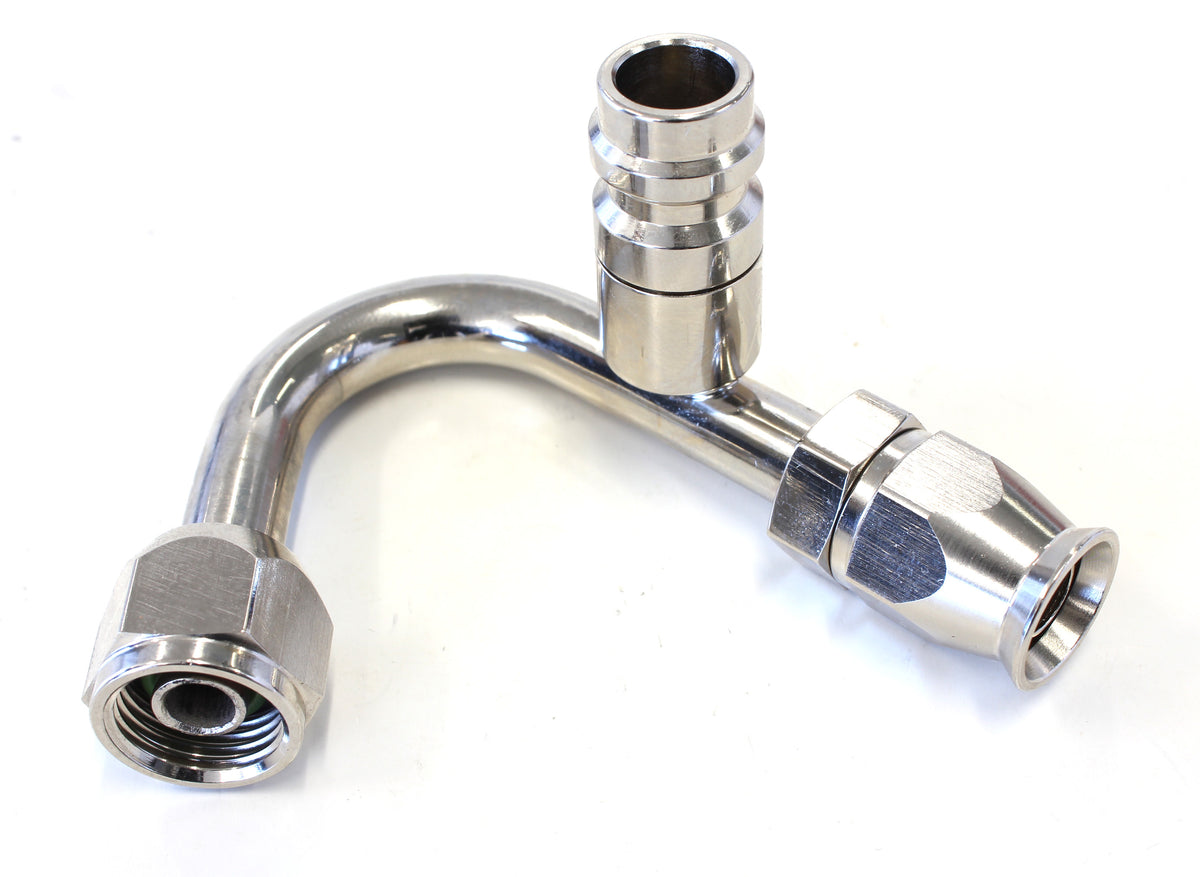 AFFCE-06135B - -6 A/C W/CHARGE PORT 135 DEG STAINLESS