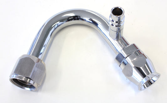 AFFCE-10135B - -10 A/C W/CHARGE PORT 135 DEG STAINLESS