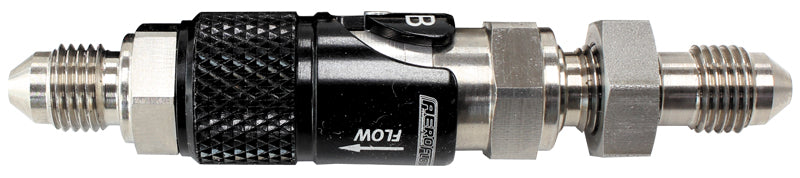 AFQR103-03BH - Quick Relase -3 EPDM Seal Black/Silver Alloy Bulk head