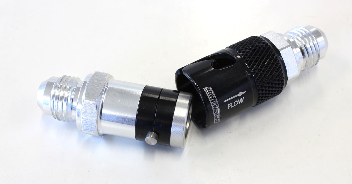 AFQR201-06 - Quick Release -6 BUNA N Seal Black Aluminum