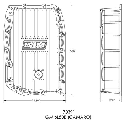 BM70391 - Cast Aluminium Deep Pan Suit GM 6L80