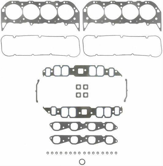FE17201 - Marine Gasket Head Set Suit BB Chev 454 Gen VI H.O With Rectangle Ports