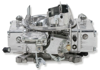 HO0-1850S - 600 CFM 4-Barrel Street Carburettor (Silver) Vacuum Secondary. Manual Choke.