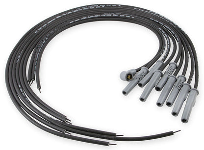MSD31193 -  Super Conductor Spark Plug Lead Set 8.5mm, Black, Universal 8 Cyl Multi-Angle Plug/Socket & HEI Distributor Cap Terminal