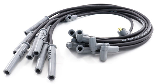 MSD35383 -  Super Conductor Spark Plug Lead Set 8.5mm, Black, Ford 351C,429-460, HEI Distributor Cap Terminal