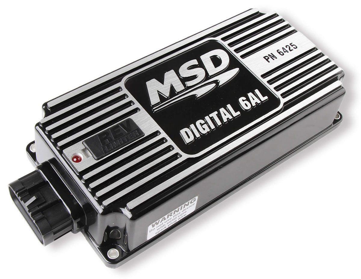 MSD64253 - 6AL Ignition Control - Black Digital Capacitive Discharge With Rev Limiter