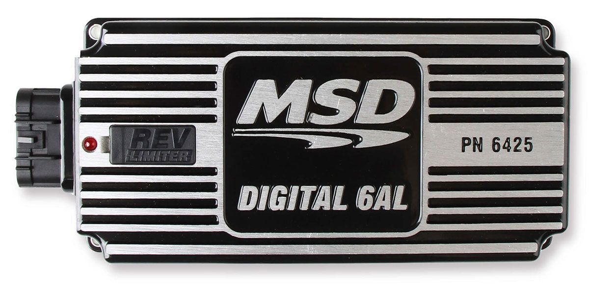 MSD64253 - 6AL Ignition Control - Black Digital Capacitive Discharge With Rev Limiter