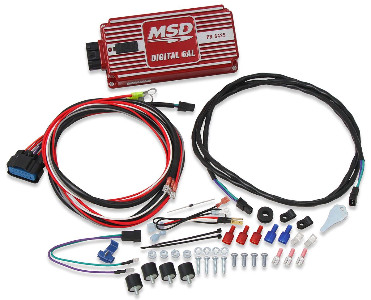 MSD6425 - 6AL Ignition Control - Red Digital Capacitive Discharge With Rev Limiter