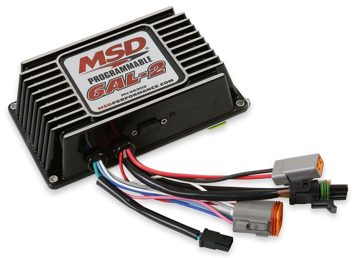MSD65303 - Digital Programmable 6AL-2 - Black Digital, Capacitive Discharge, Rev-Limiter, Laptop Programmable Timing Curve