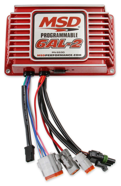 MSD6530 - Digital Programmable 6AL-2 - Red Digital, Capacitive Discharge, Rev-Limiter, Laptop Programmable Timing Curve