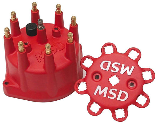 MSD8431 -  Distributor Cap Replacement screw-down Cap for Small Diameter MSD Distributors, Red