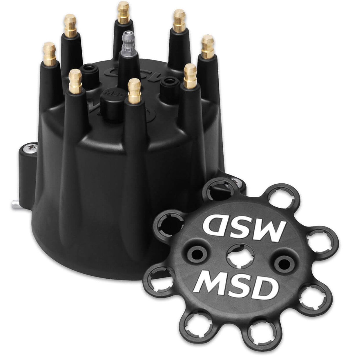 MSD84333 -  Distributor Cap Replacement Cap to suit most MSD Billet Distributors with GM style cap, Black
