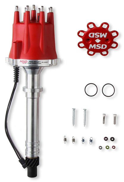 MSD85551 -  Pro-Billet Distributor Small/Big Block Chevy, Magnetic Trigger, Mechanical Advance