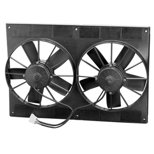 SPEF3580 - 11" Dual Electric Thermo Fans 2720 cfm - Puller Type With Straight Blades